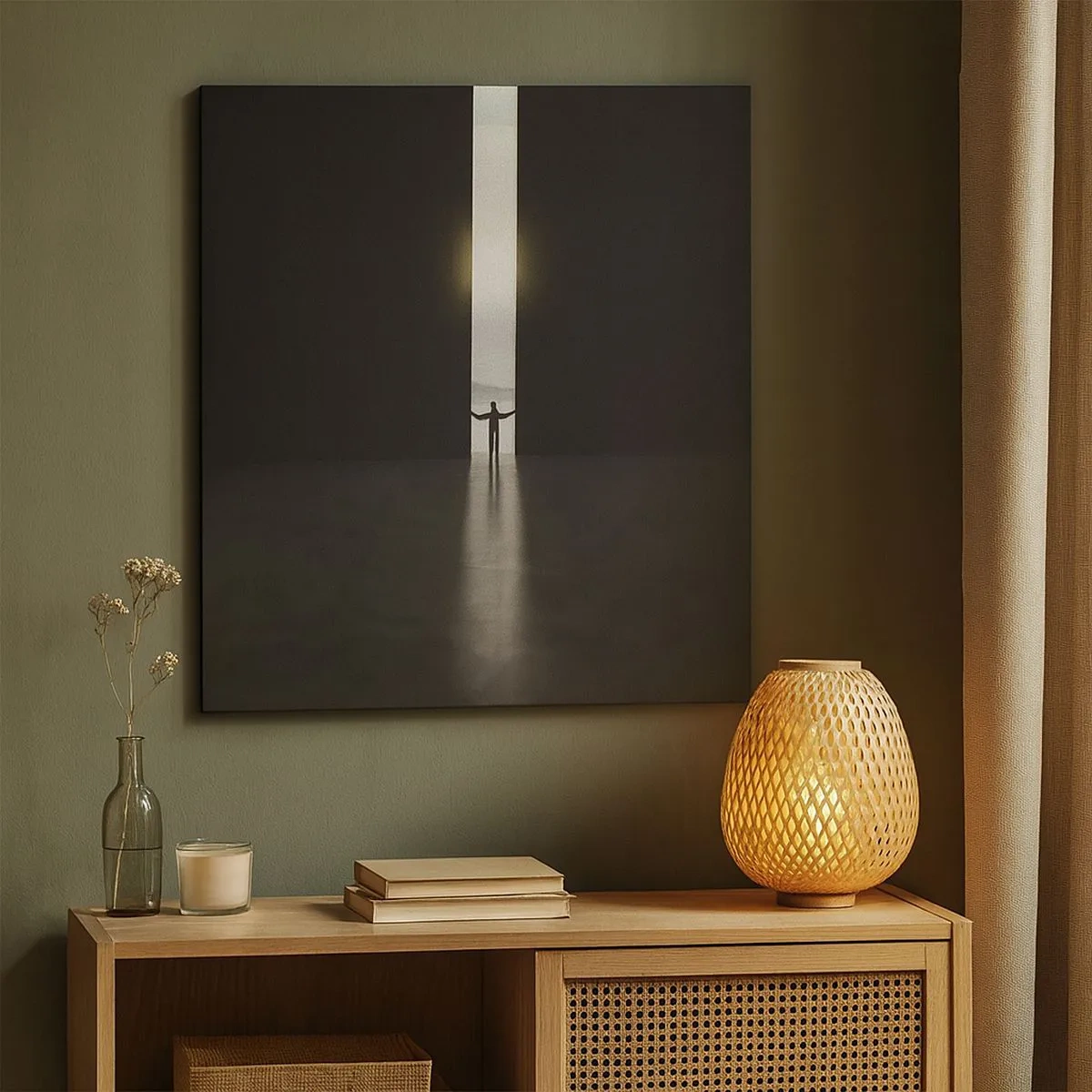 Obraz na plátně - Krok ke světlé budoucnosti - 30x30 cm