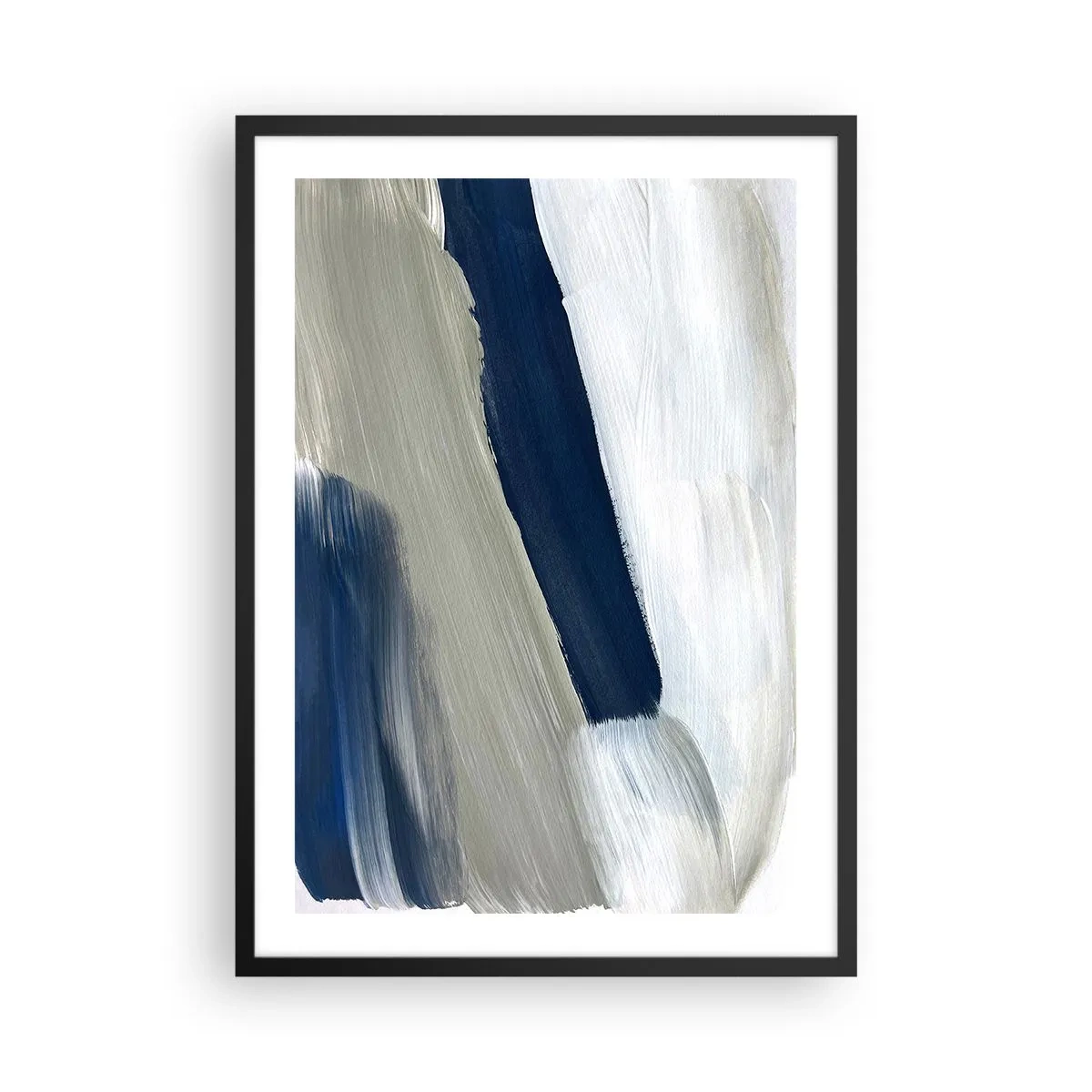 Plakát v černém rámu - Setkání s bílou - 50x70 cm