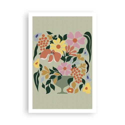 Plakát - Kytice překypující životem - 61x91 cm