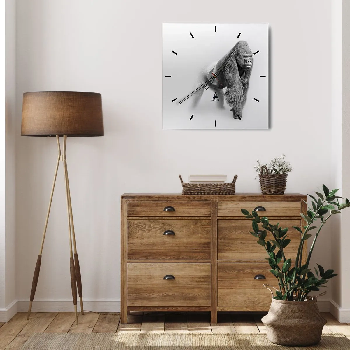 Nástěnné hodiny - Jistý si svojí silou - 30x30 cm