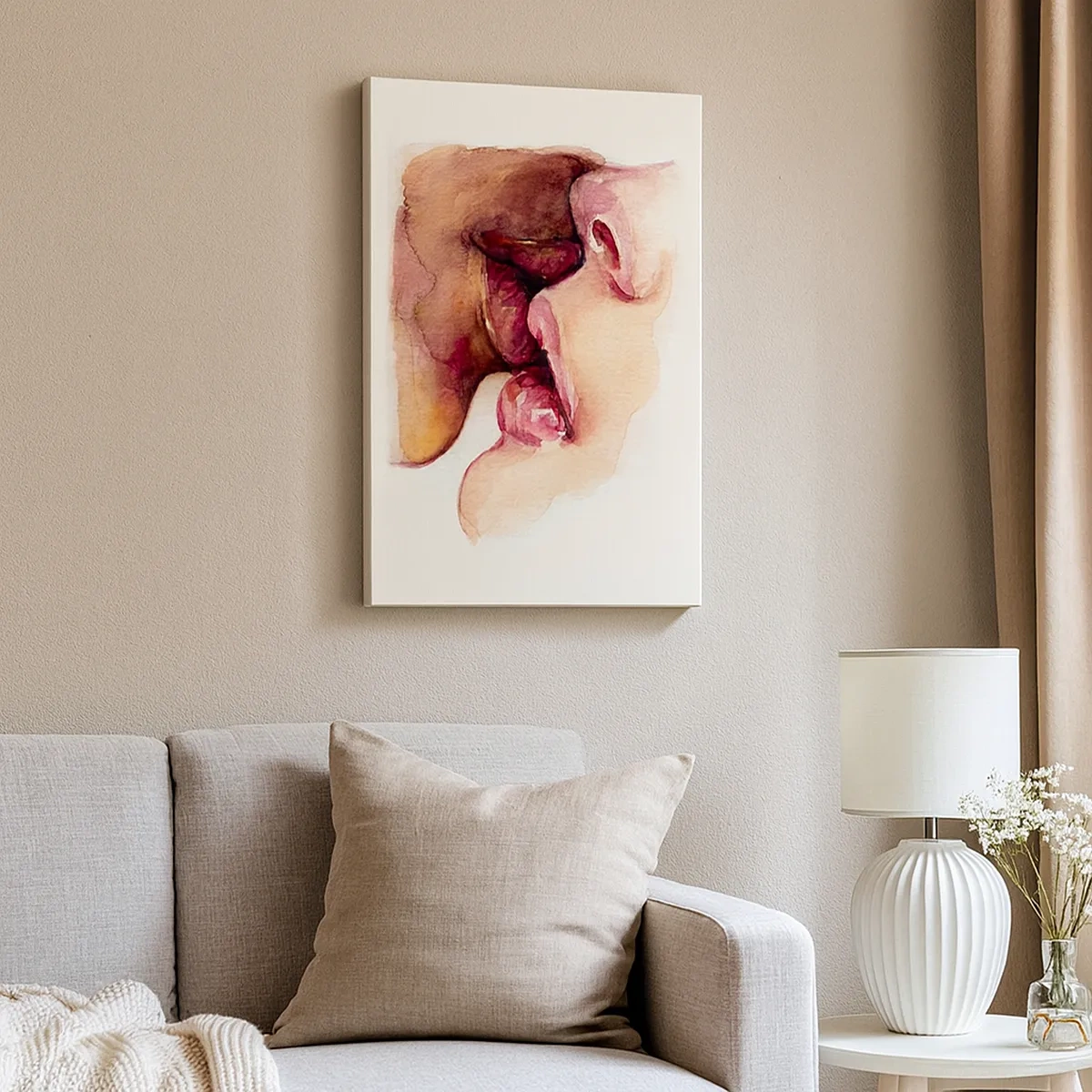 Obraz na plátně - Jako noc a den, země a nebe - 50x70 cm