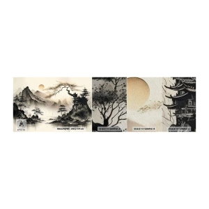 Vzor Fototapety Premium Sand - Jedinečné kouzlo orientu - Asie, Japonsko, Pohled - 100x30 cm