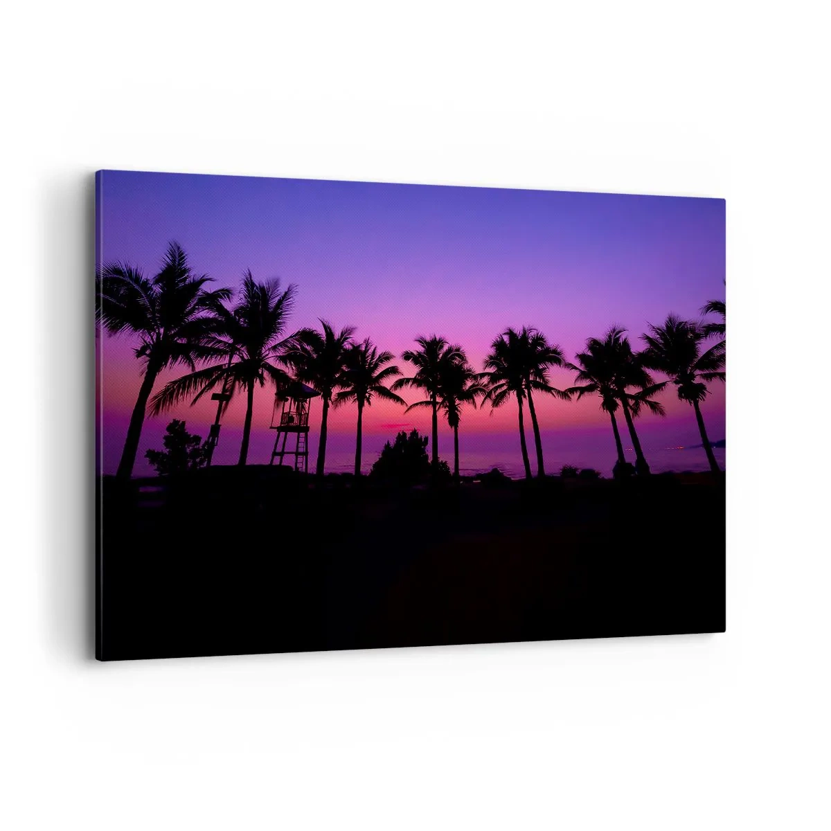 Obraz na plátně - Večer pod palmami - 120x80 cm