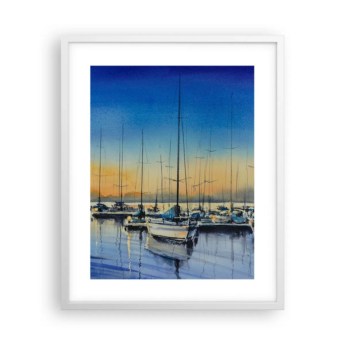 Plakát v bílém rámu - Konec dobrého dne - 40x50 cm