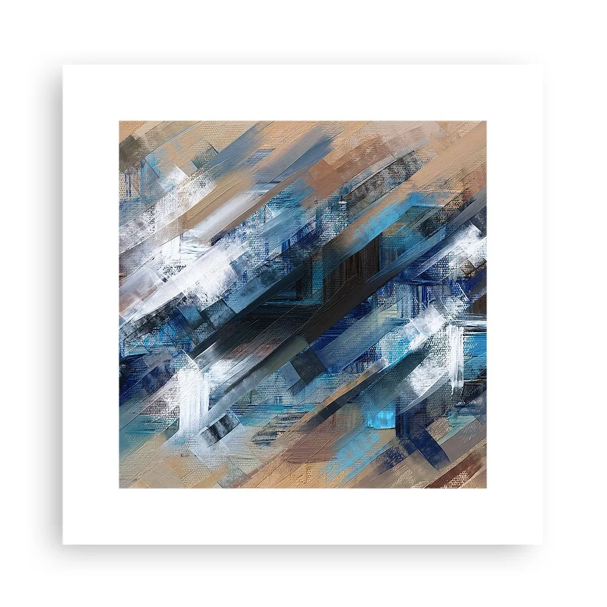 Plakát - Na modrém úkosu - 30x30 cm