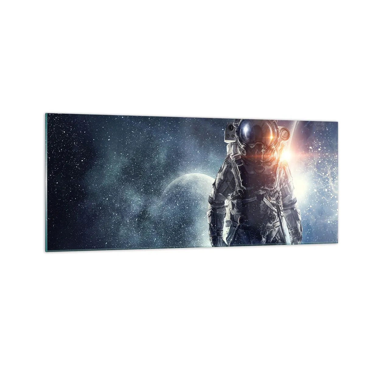 Obraz na skle - Vesmírné dobrodružství - 100x40 cm