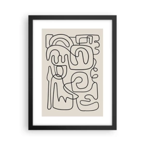 Plakát v černém rámu - Podle stopy - 30x40 cm