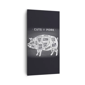 Obraz na plátně - Slabikář řezníka - 55x100 cm