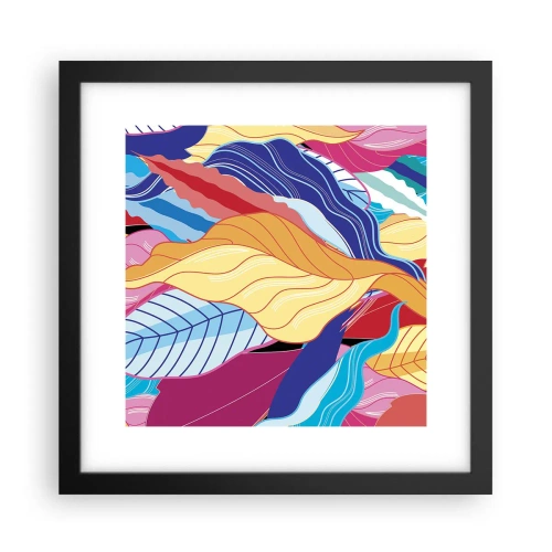 Plakát v černém rámu - Barevný nepořádek - 30x30 cm