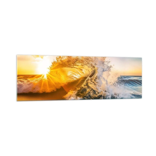 Obraz na skle - Hra v písku - 160x50 cm
