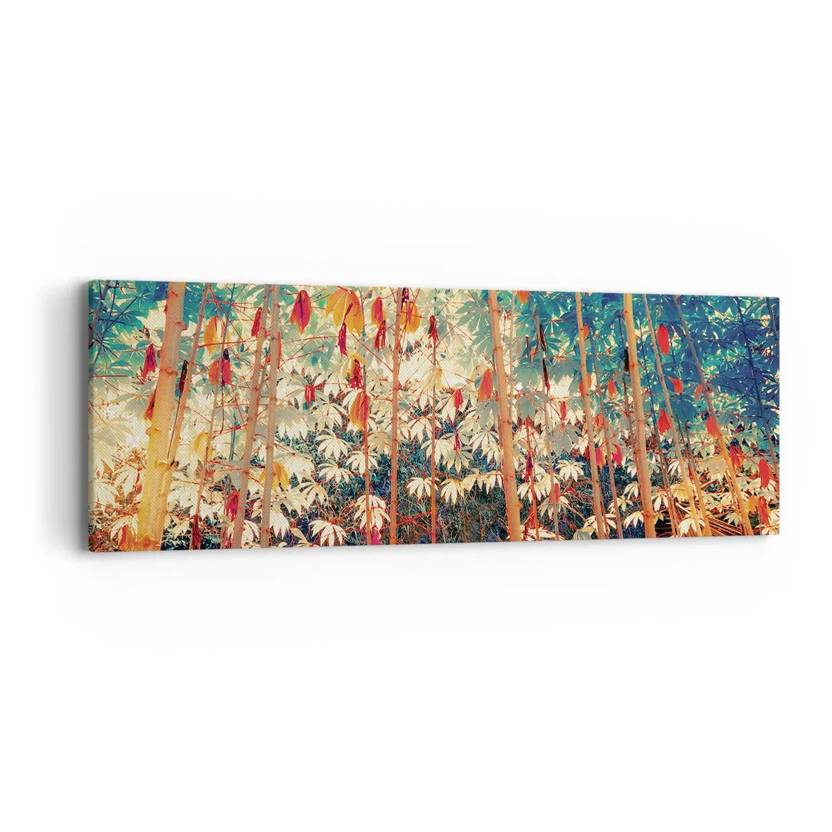 Obraz na plátně - Tajný život listů - 90x30 cm
