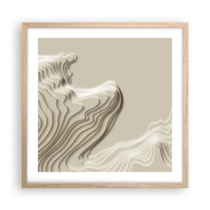 Plakát v rámu světlý dub - Topografie umění - 50x50 cm