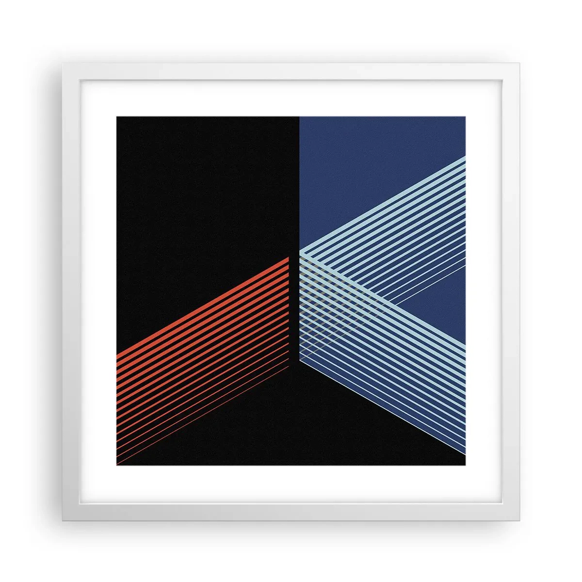 Plakát v bílém rámu - Jednoduchý příběh - 40x40 cm