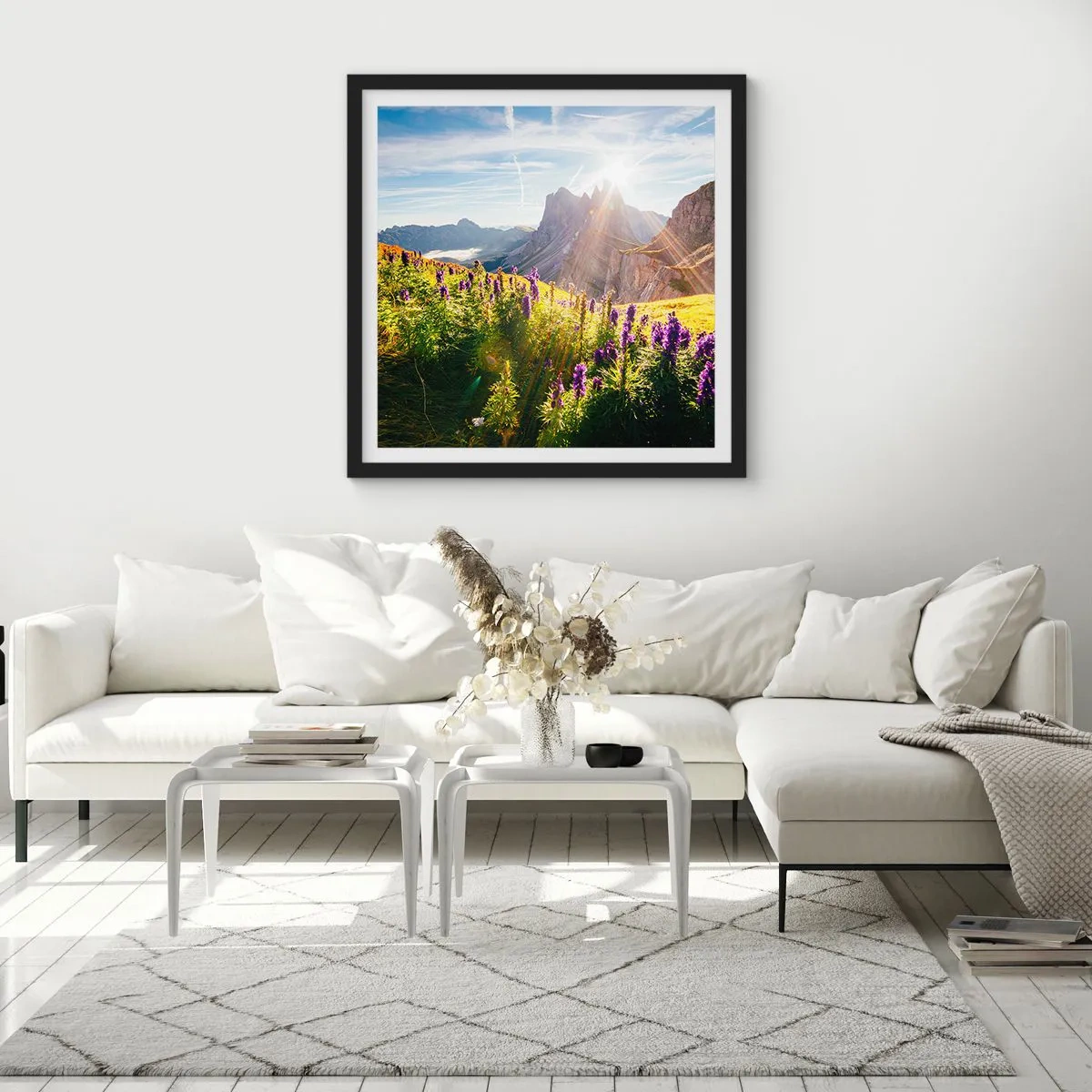 Plakát v černém rámu - Tajemný život bylin - 40x40 cm