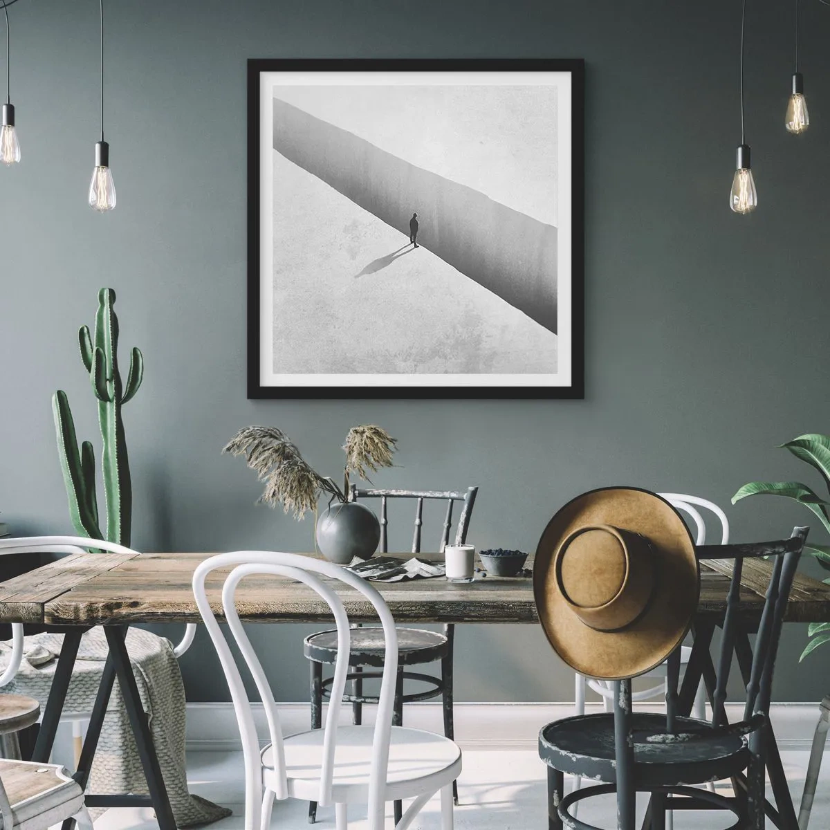 Plakát v černém rámu - Jasný cíl - 50x50 cm