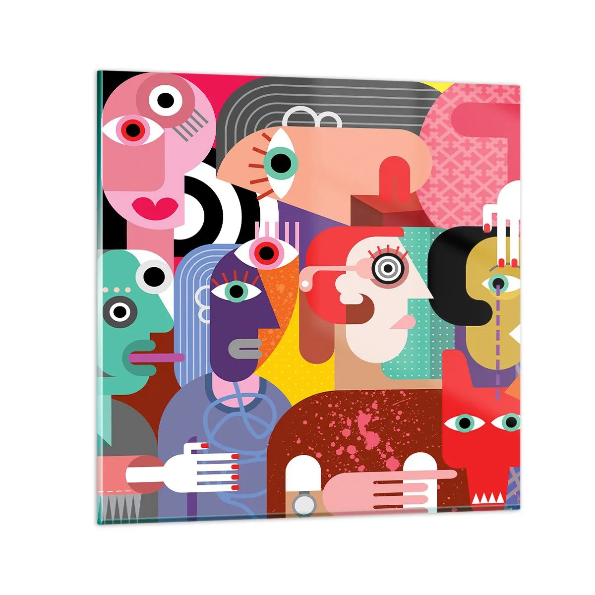 Obraz na skle - My od pána Picassa - 70x70 cm