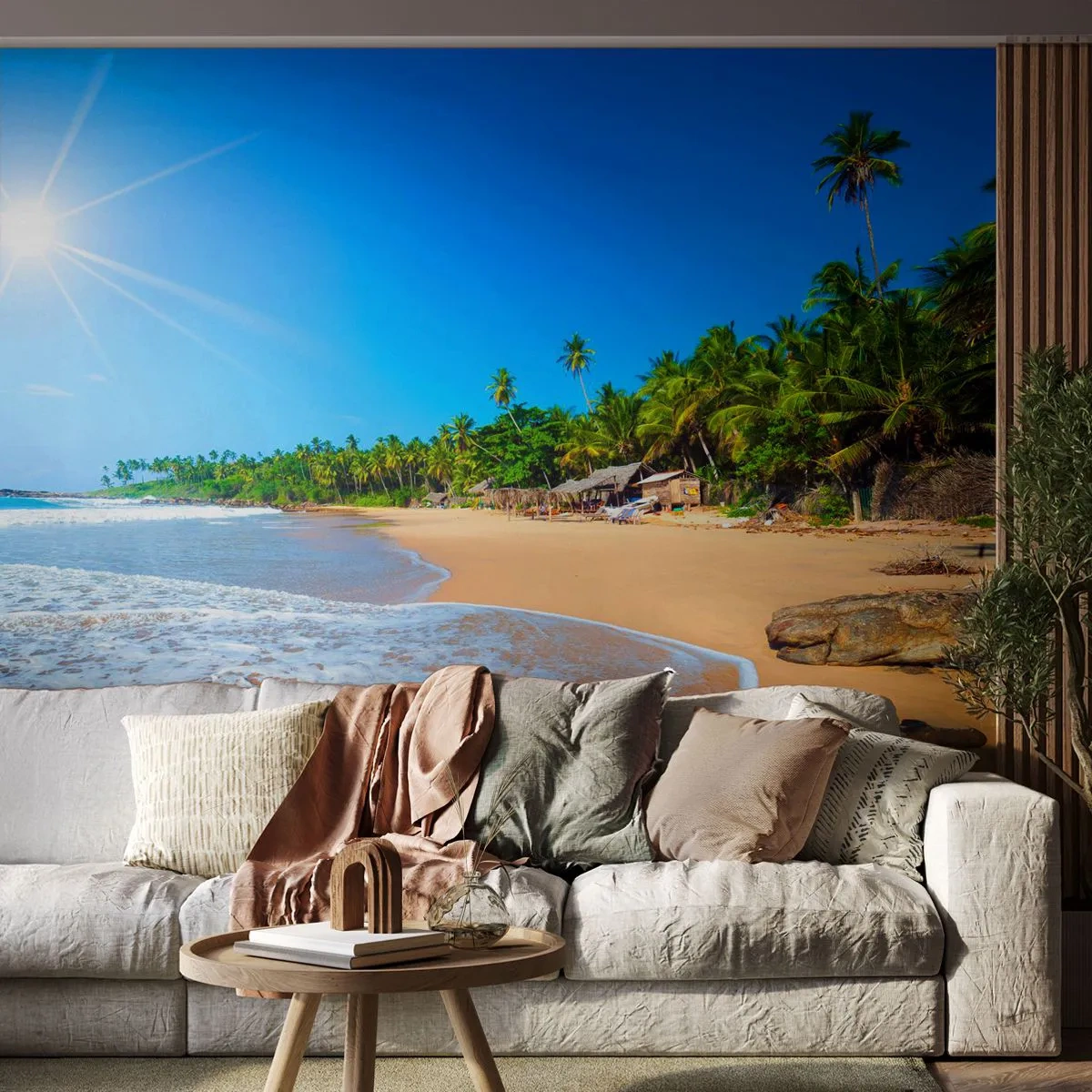 Fototapeta Premium Sand - Exotické místo pro tebe - Krajina, Moře, Rajská pláž - 400x280 cm
