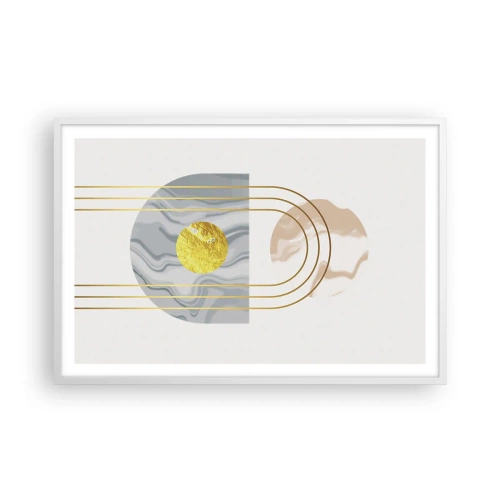 Plakát v bílém rámu - Jas a zářivost - 91x61 cm