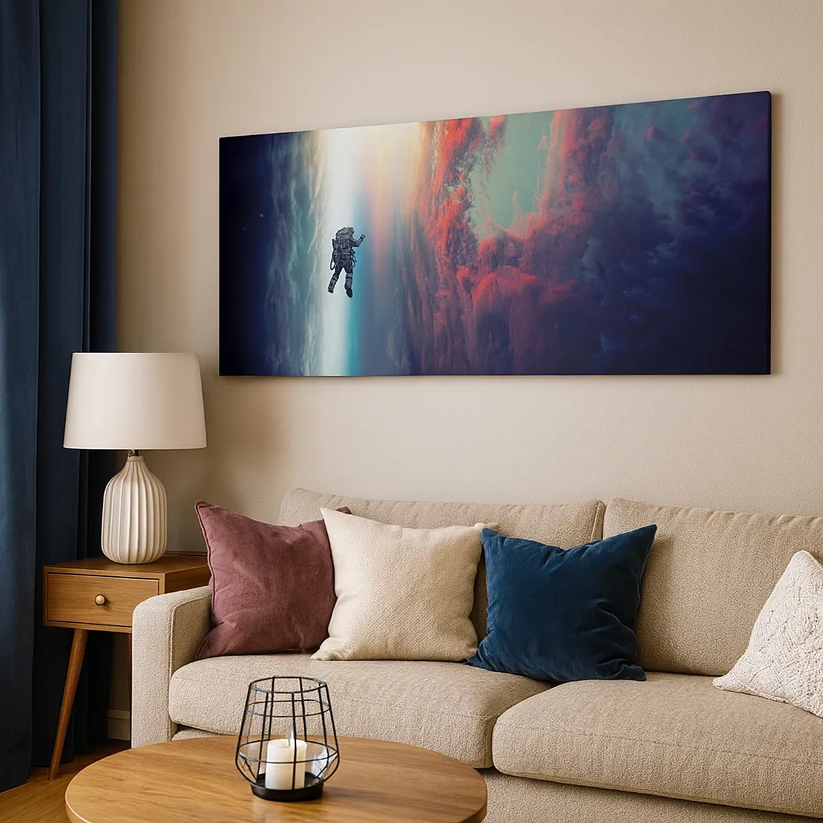 Obraz na plátně - Tváří v tvář vesmíru - 30x30 cm