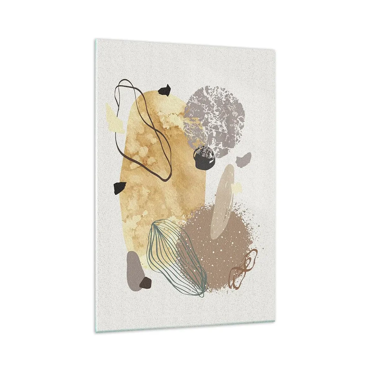 Obraz na skle - Abstraktní švestka - 70x100 cm