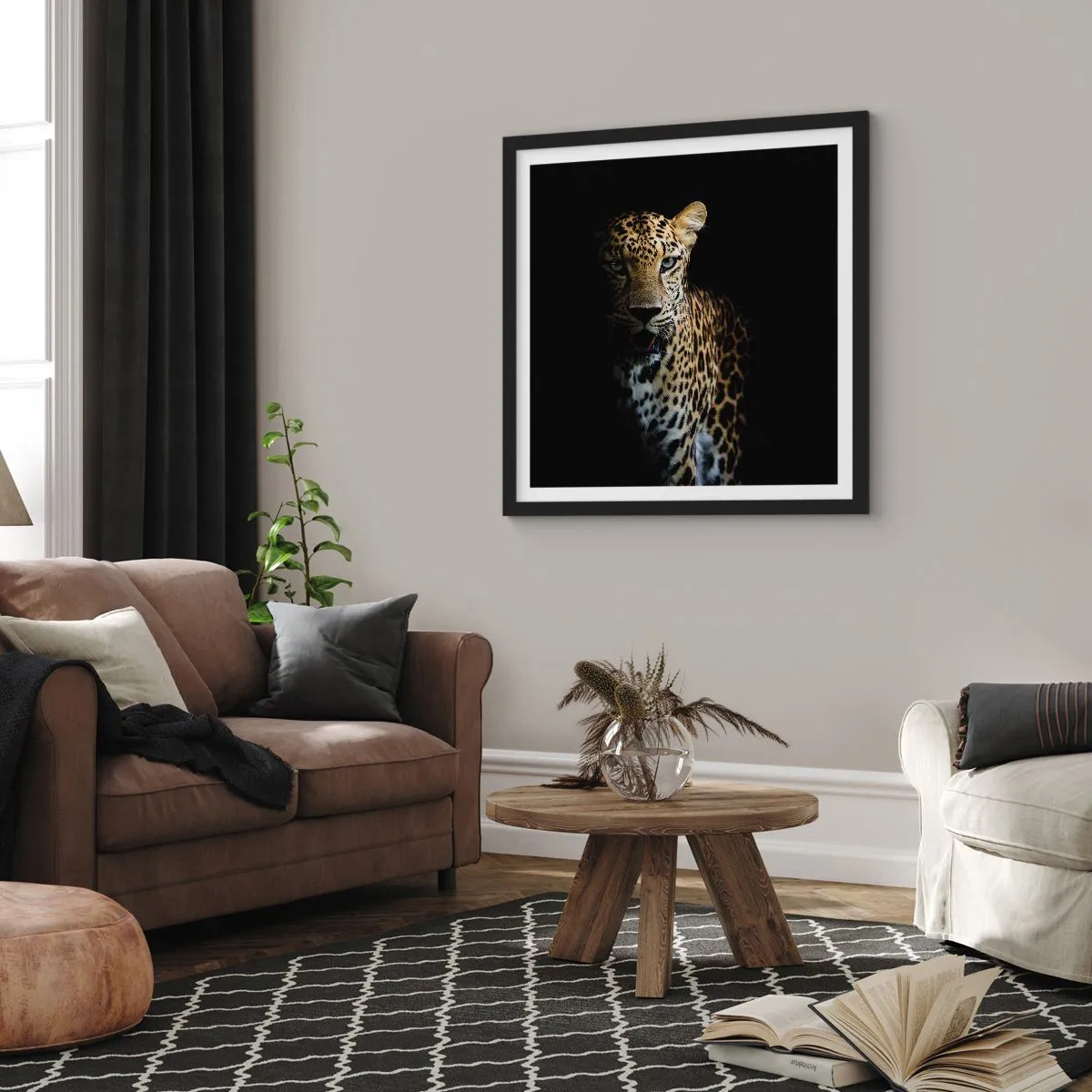 Plakát v černém rámu - Temná krása - 60x60 cm