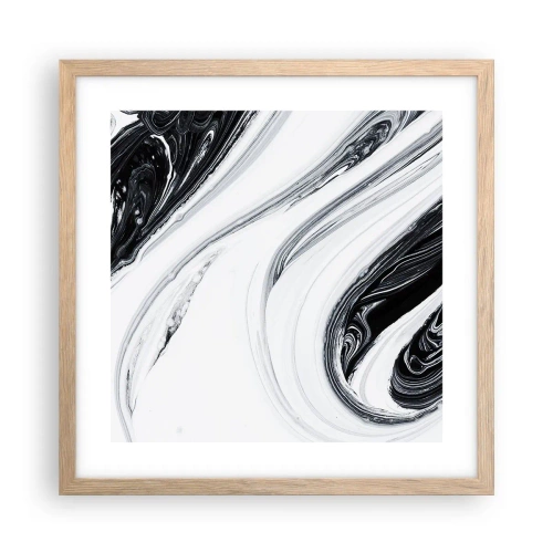 Plakát v rámu světlý dub - Spojení protikladů - 40x40 cm