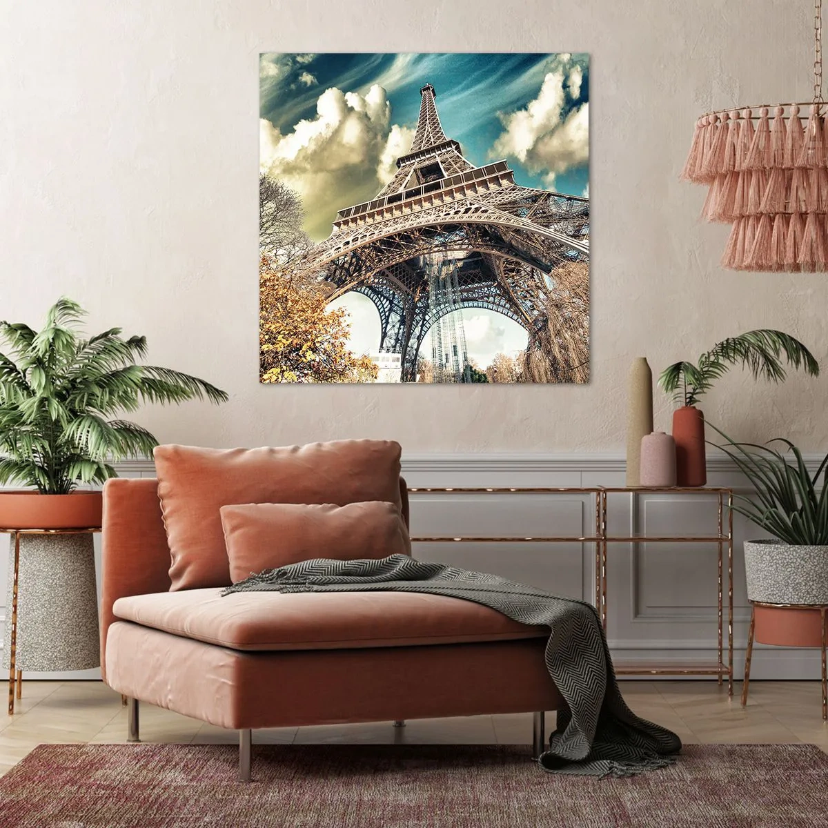 Obraz na plátně - A na podzim v Paříži… - 60x60 cm
