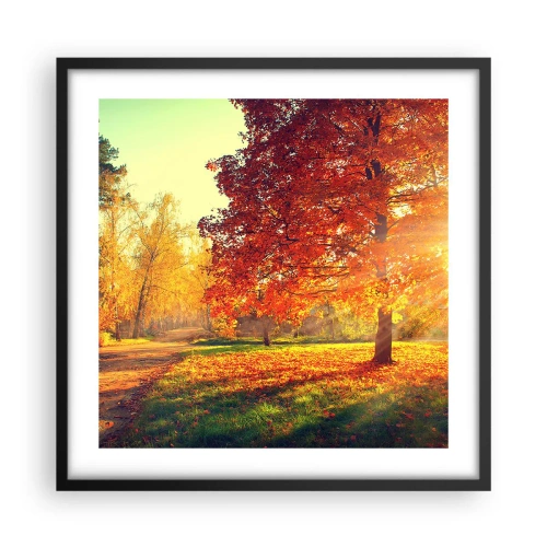 Plakát v černém rámu - Rudé je krásné - 50x50 cm