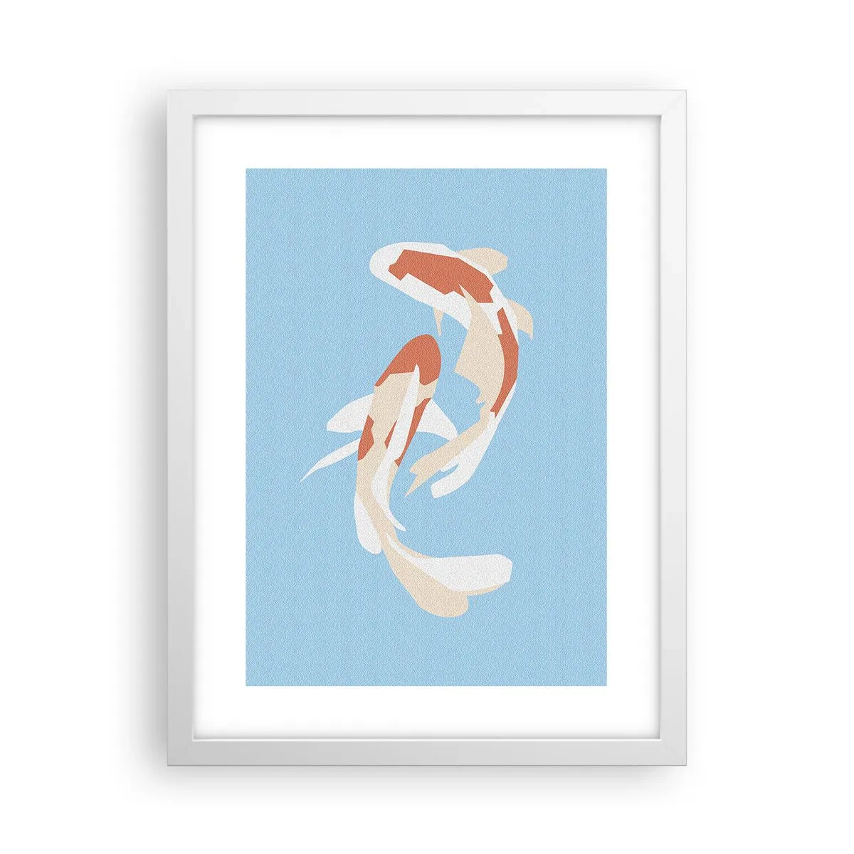 Plakát v bílém rámu - Spontánní synchronizované plavání - 30x40 cm