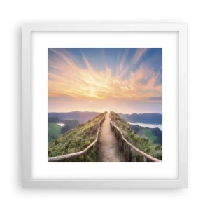 Plakát v bílém rámu - Blízko nebe - 30x30 cm