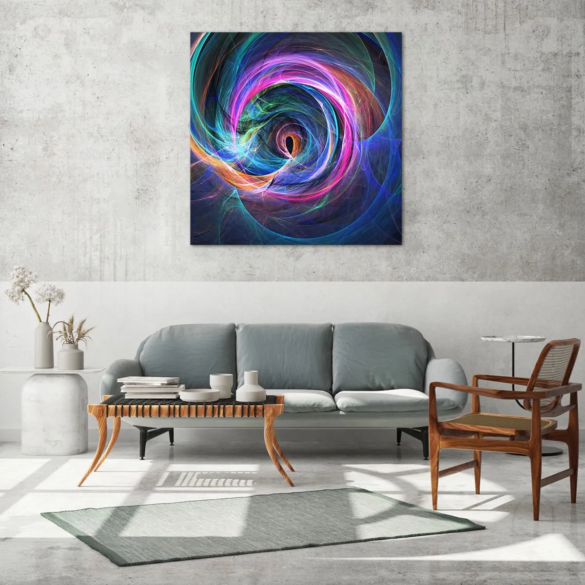 Obraz na skle - Kam mě vedeš? - 70x70 cm