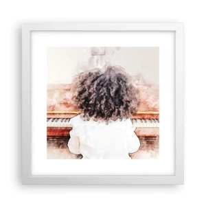 Plakát v bílém rámu - V novém světě - 30x30 cm