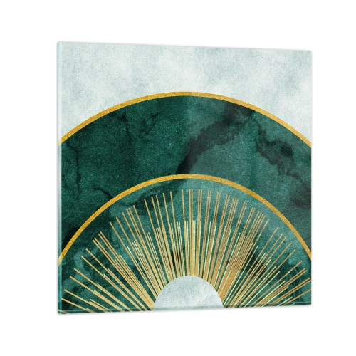 Obraz na skle - Jiná sluneční soustava - 50x50 cm