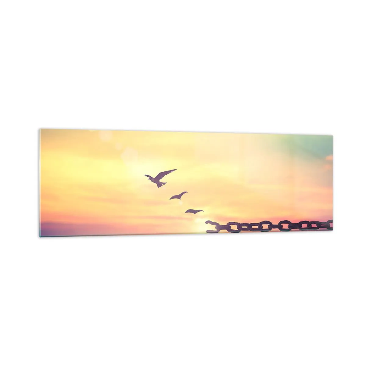 Obraz na skle - Vítězství svobody - 160x50 cm