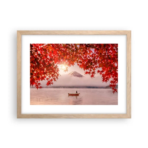 Plakát v rámu světlý dub - V japonském stylu - 40x30 cm
