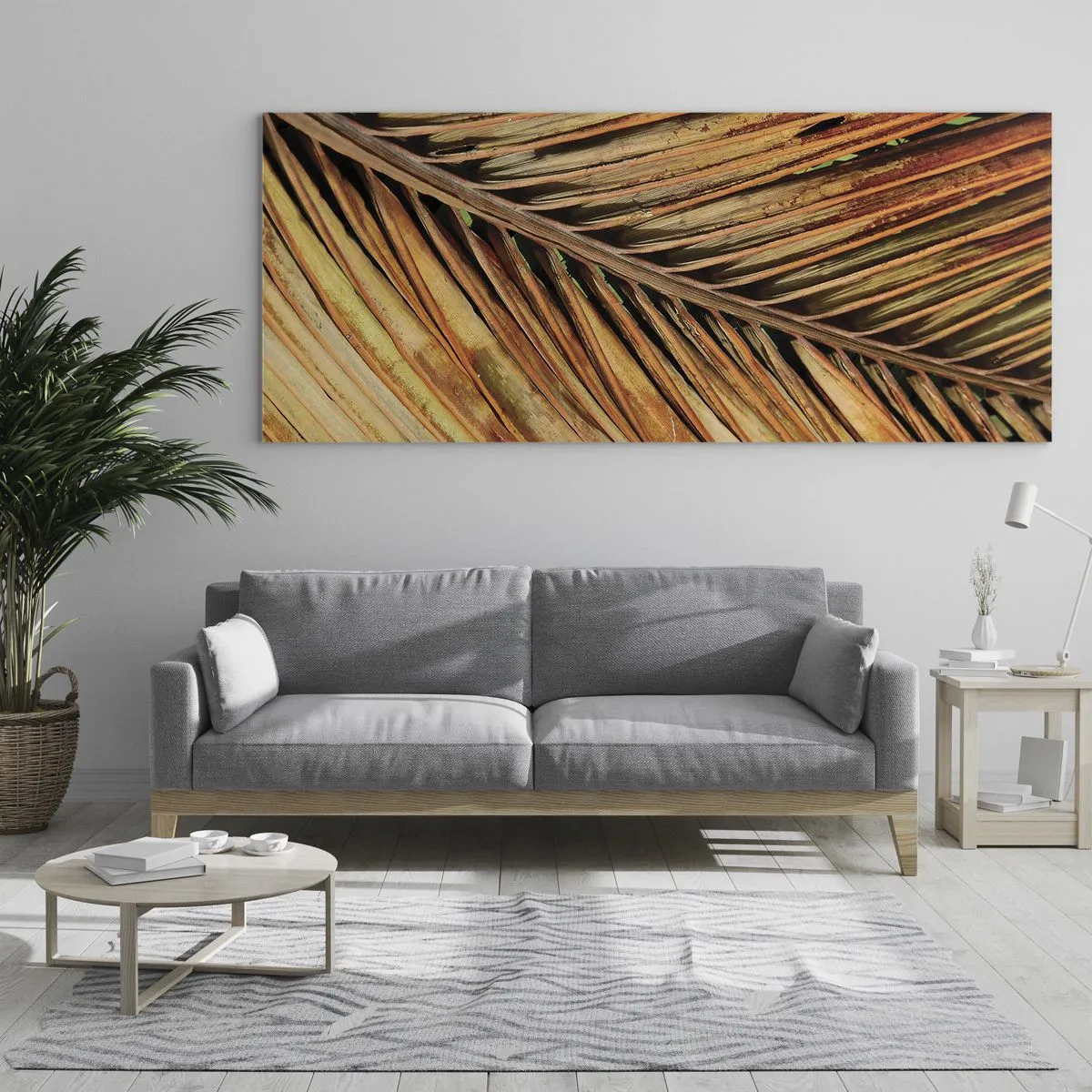 Obraz na skle - Kokosové zlato - 120x50 cm