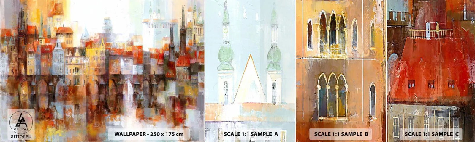 Fototapeta Vzorek Standard Eco - Pod mostem je taky krásně - Město, Praha, Architektura - 100x30 cm