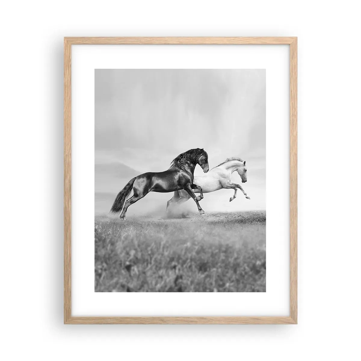 Plakát v rámu světlý dub - Andělé a démoni - 40x50 cm