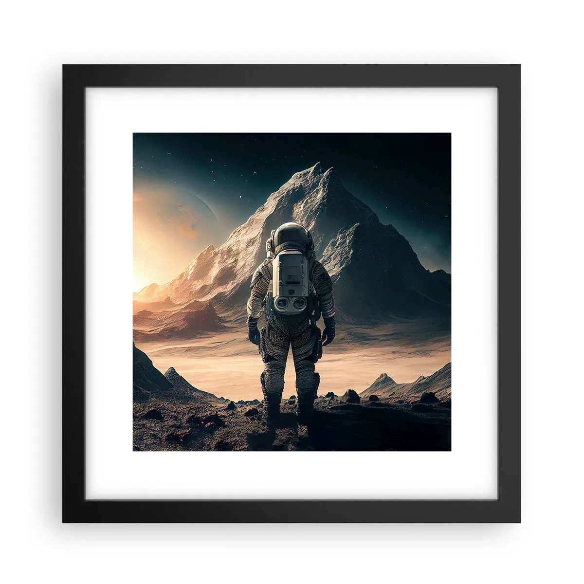 Plakát v černém rámu - Nová výzva - 30x30 cm