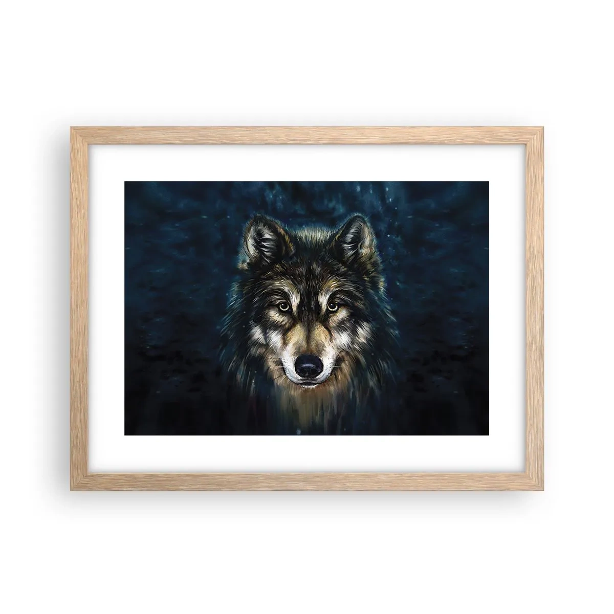 Plakát v rámu světlý dub - Alfa? A omega - 40x30 cm