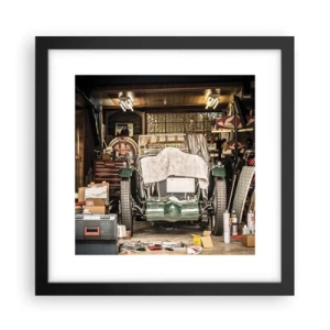 Plakát v černém rámu - Zpět do minulosti - 30x30 cm