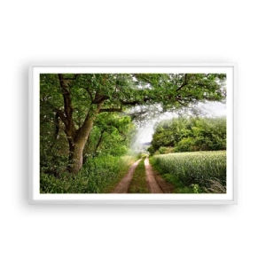 Plakát v bílém rámu - Et in Arcadia ego - 91x61 cm