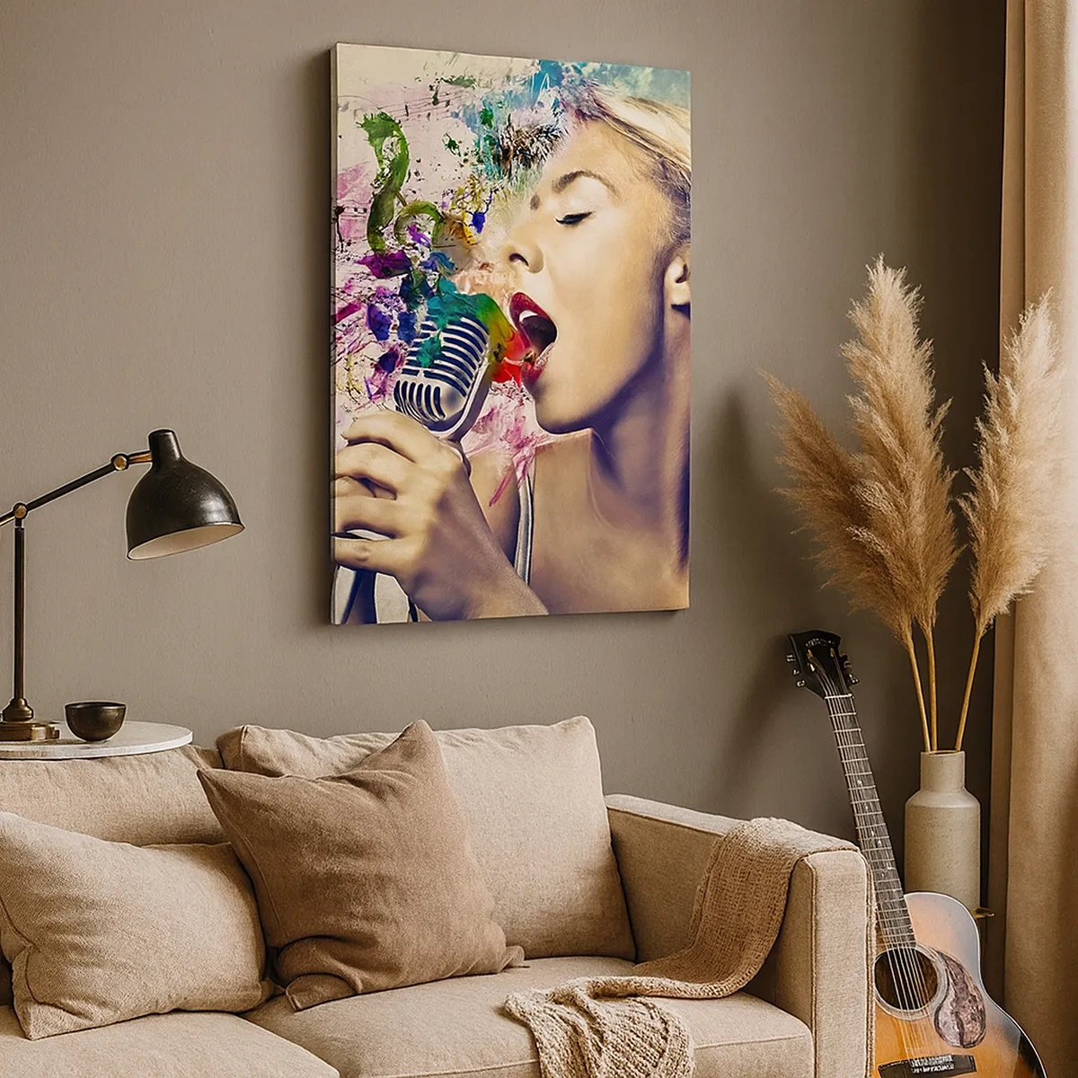 Obraz na plátně - Pomalovat hlasem svět - 50x70 cm