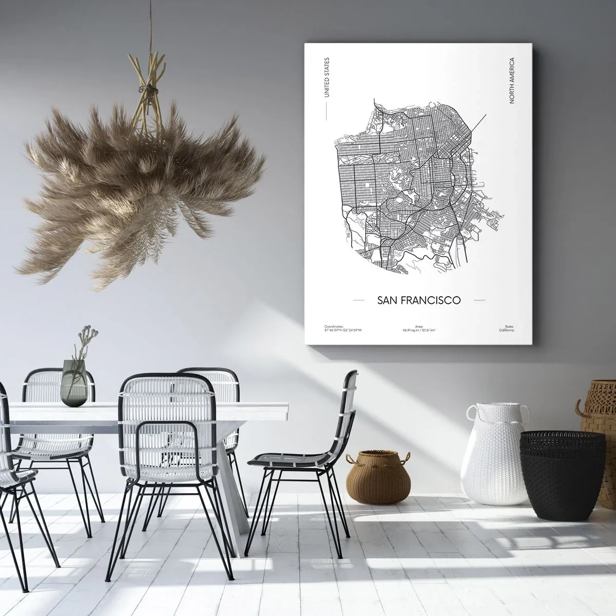 Obraz na plátně - Anatomie San Francisca - 45x80 cm