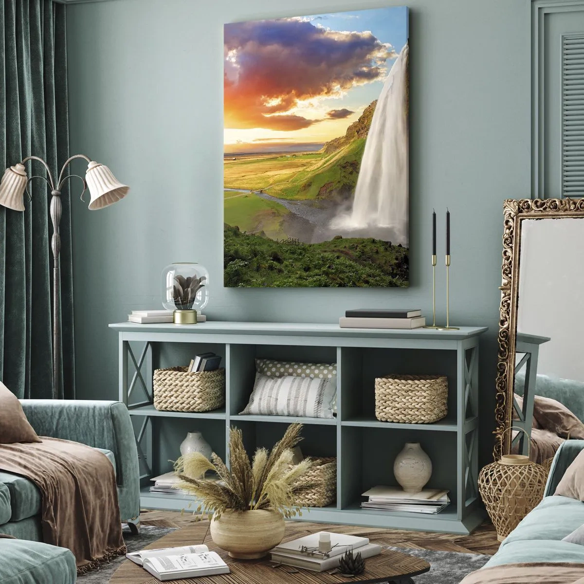 Obraz na plátně - Vrchol islandského léta - 55x100 cm
