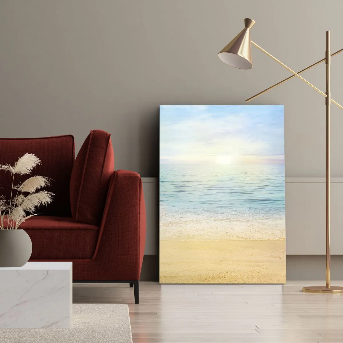 Obraz na plátně - Velká modř - 50x70 cm