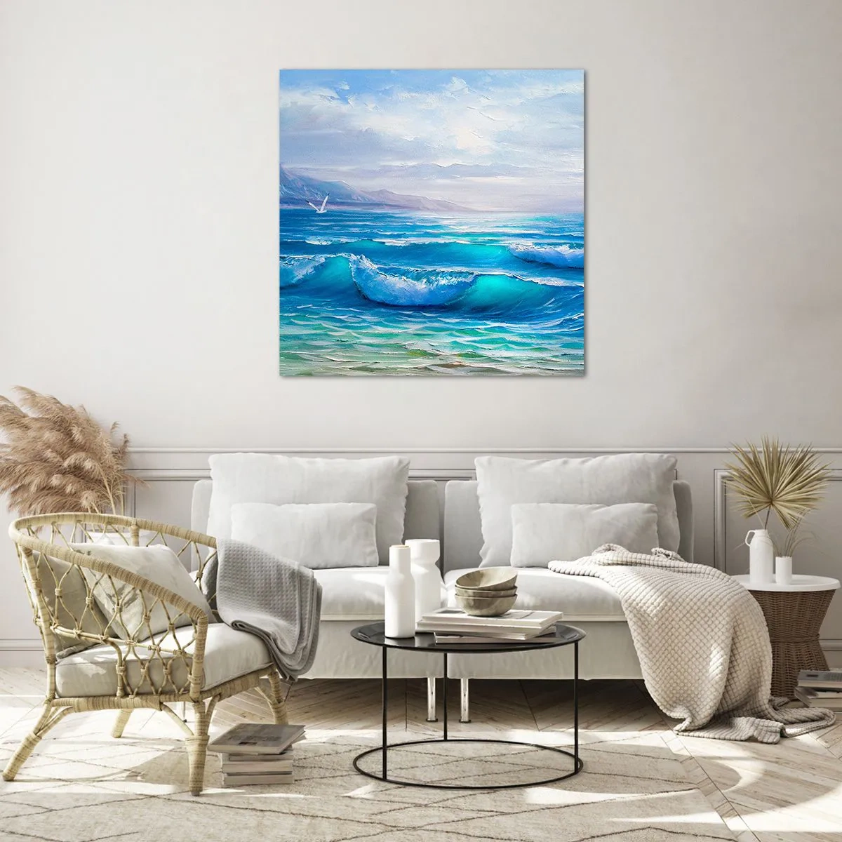 Obraz na skle - Přináší ukojení - 70x70 cm