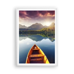 Plakát v bílém rámu - Nic proti přírodě - 70x100 cm