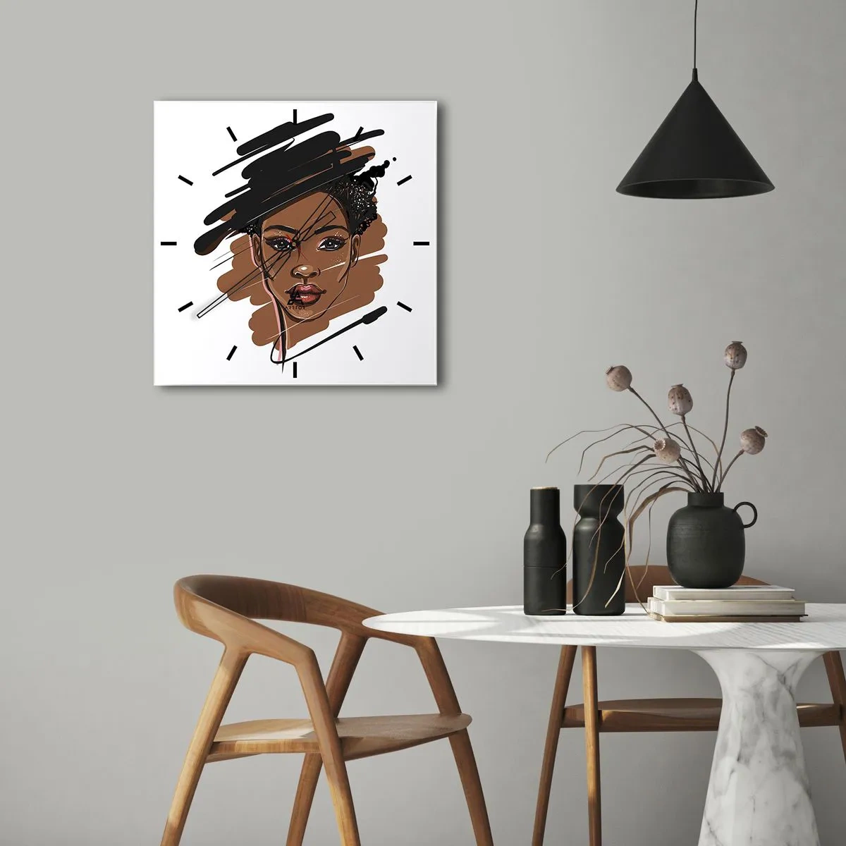 Nástěnné hodiny - Sladká jako čokoláda - 40x40 cm