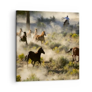 Obraz na plátně - Rivalita - svoboda nebo mužská síla? - 60x60 cm